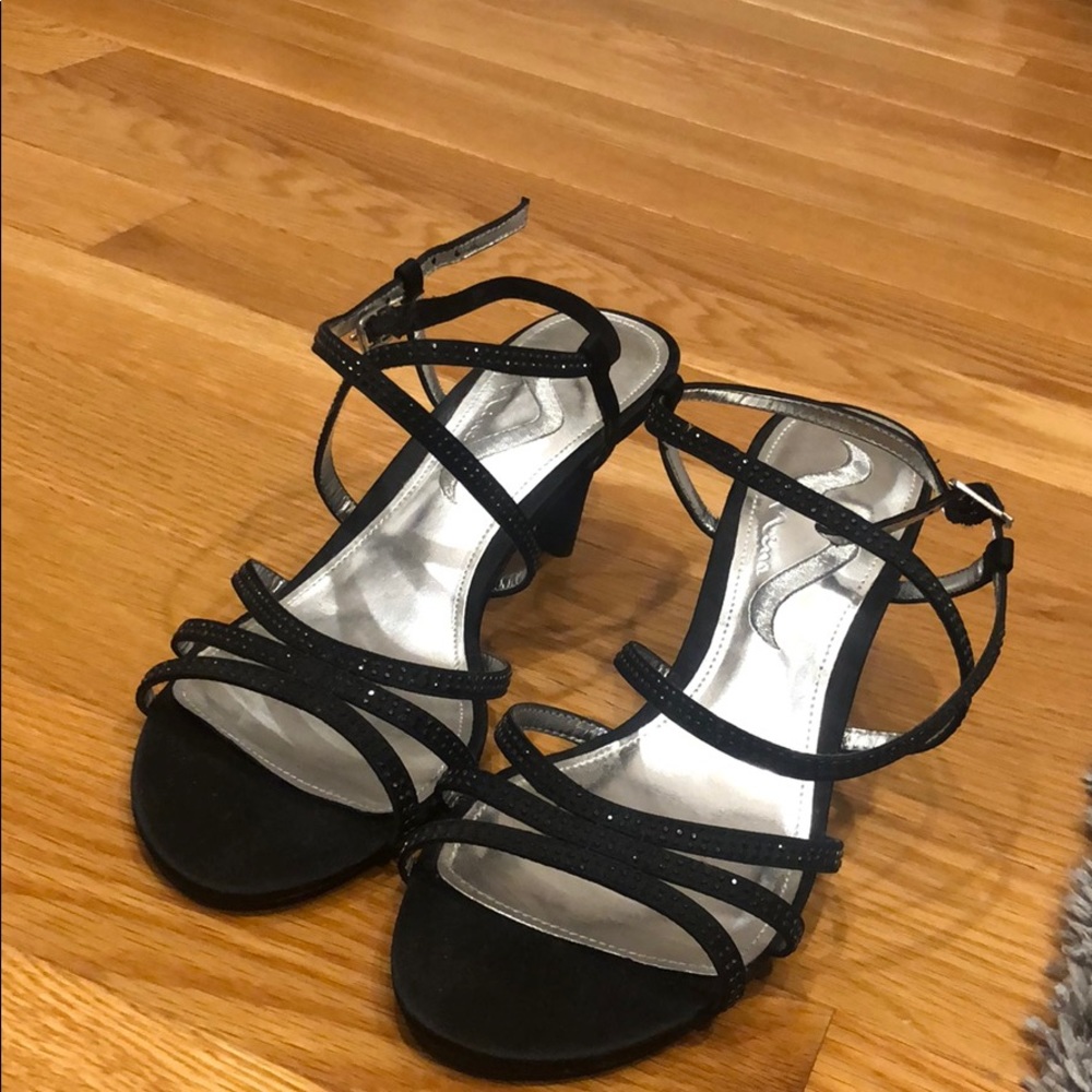 Brand new black sparkly heels